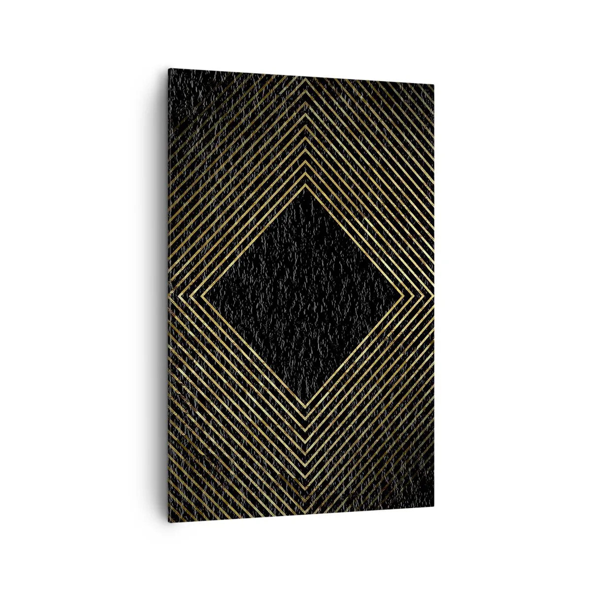 Canvastavla - Bild på duk - Geometri i glamourstil - 80x120 cm