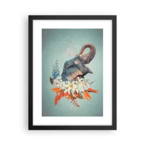 Affisch i svart ram - Glädjens vrål - 30x40 cm