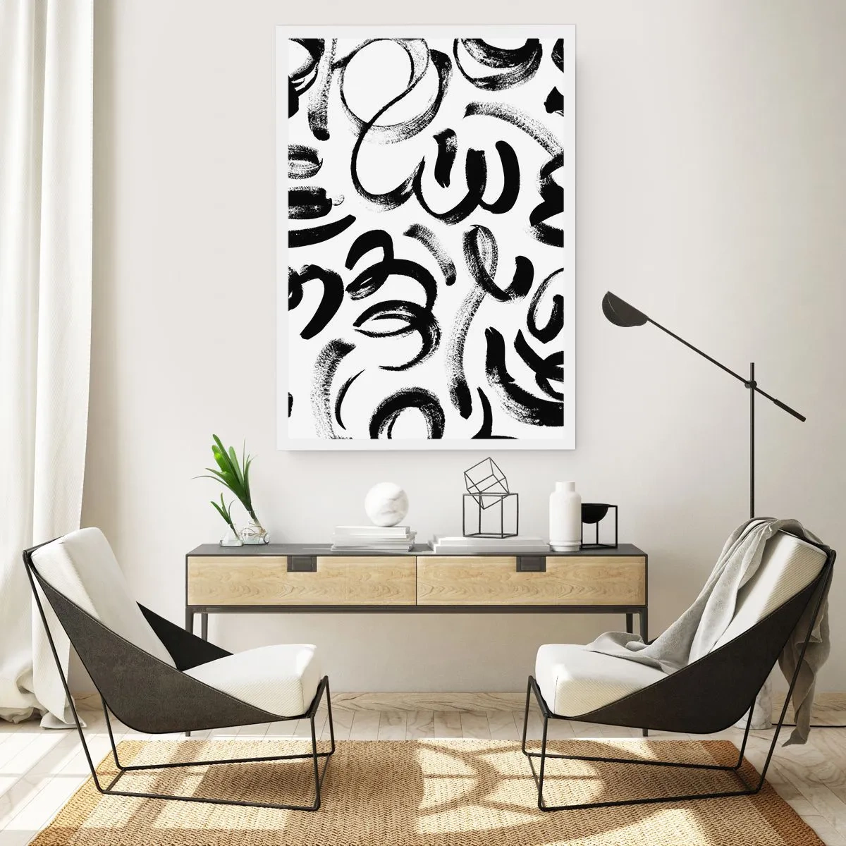 Affisch - Svart på vitt - 50x70 cm