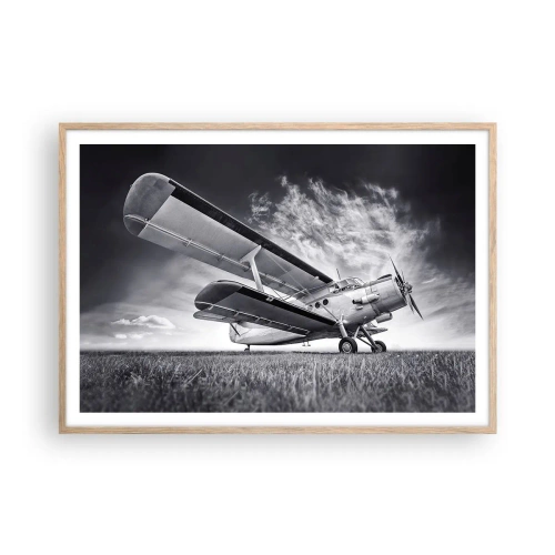 Affisch i ram av ljusek - Bevingad vandrare - 100x70 cm