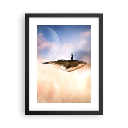 Affisch i svart ram - Överrealistisk resa - 30x40 cm