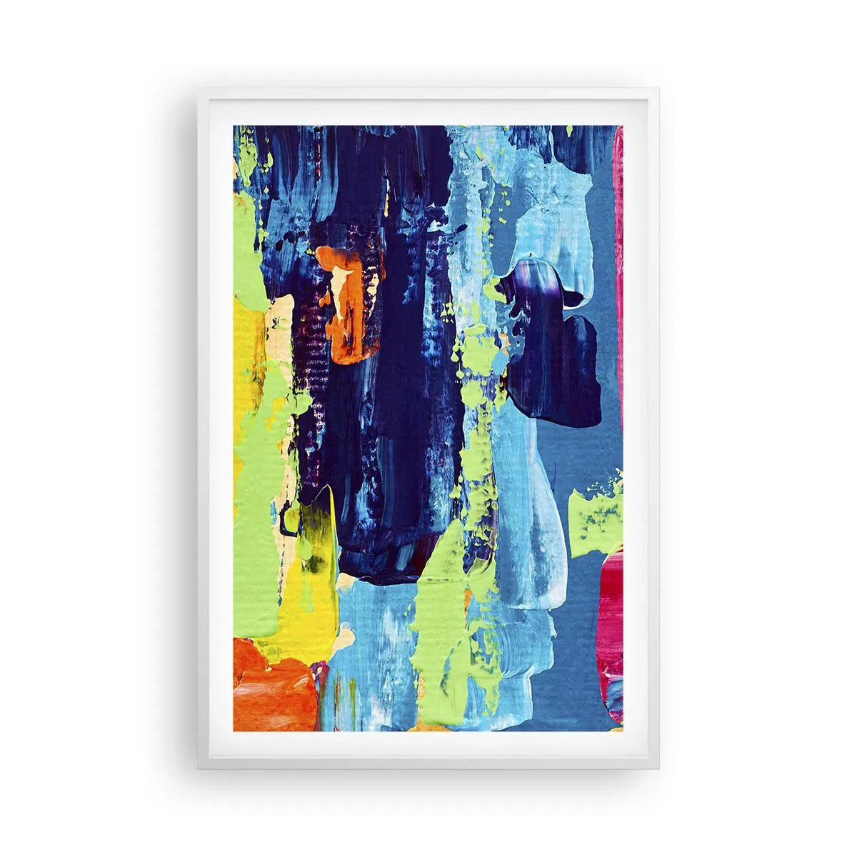 Affisch i vit ram - Livet är skönt! - 61x91 cm