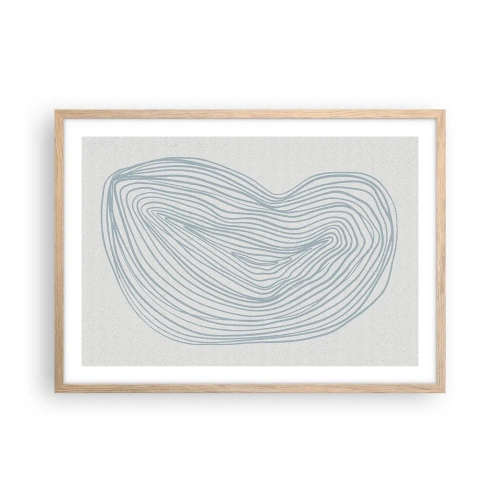 Affisch i ram av ljusek - Droppens leende - 70x50 cm