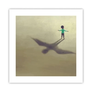 Affisch - Framtidens hjälte - 40x40 cm