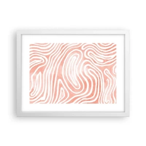 Affisch i vit ram - I en labyrint av koraller - 40x30 cm