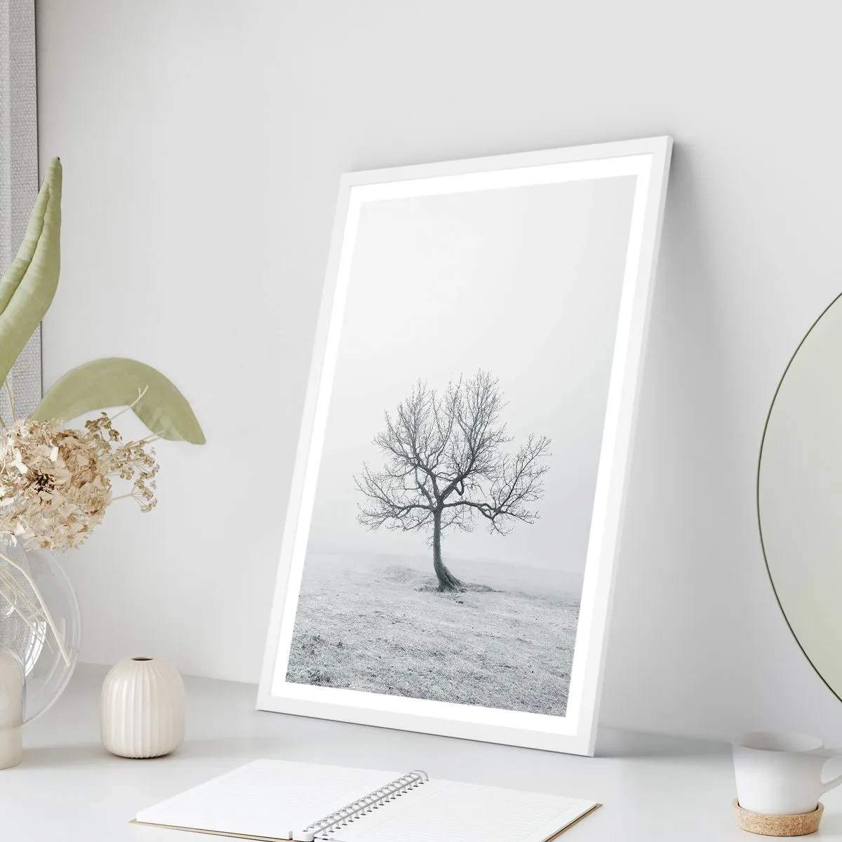 Affisch i vit ram - Mot intet - 50x70 cm