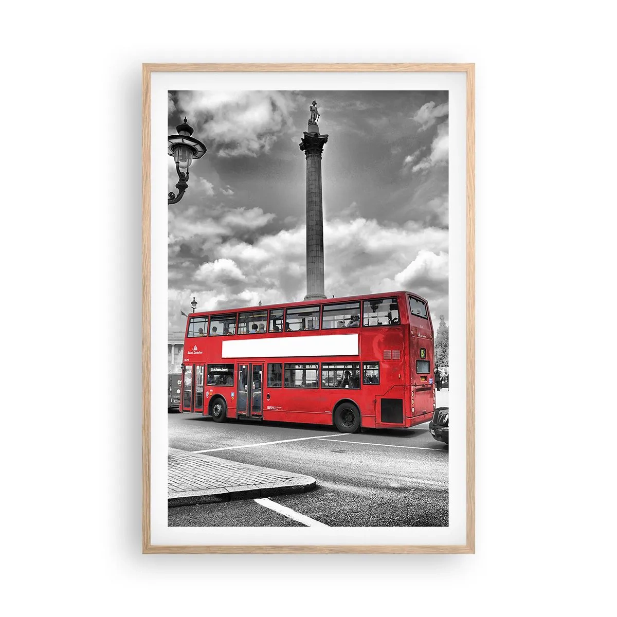 Affisch i ram av ljusek - Stadens riktiga blodomlopp - 61x91 cm