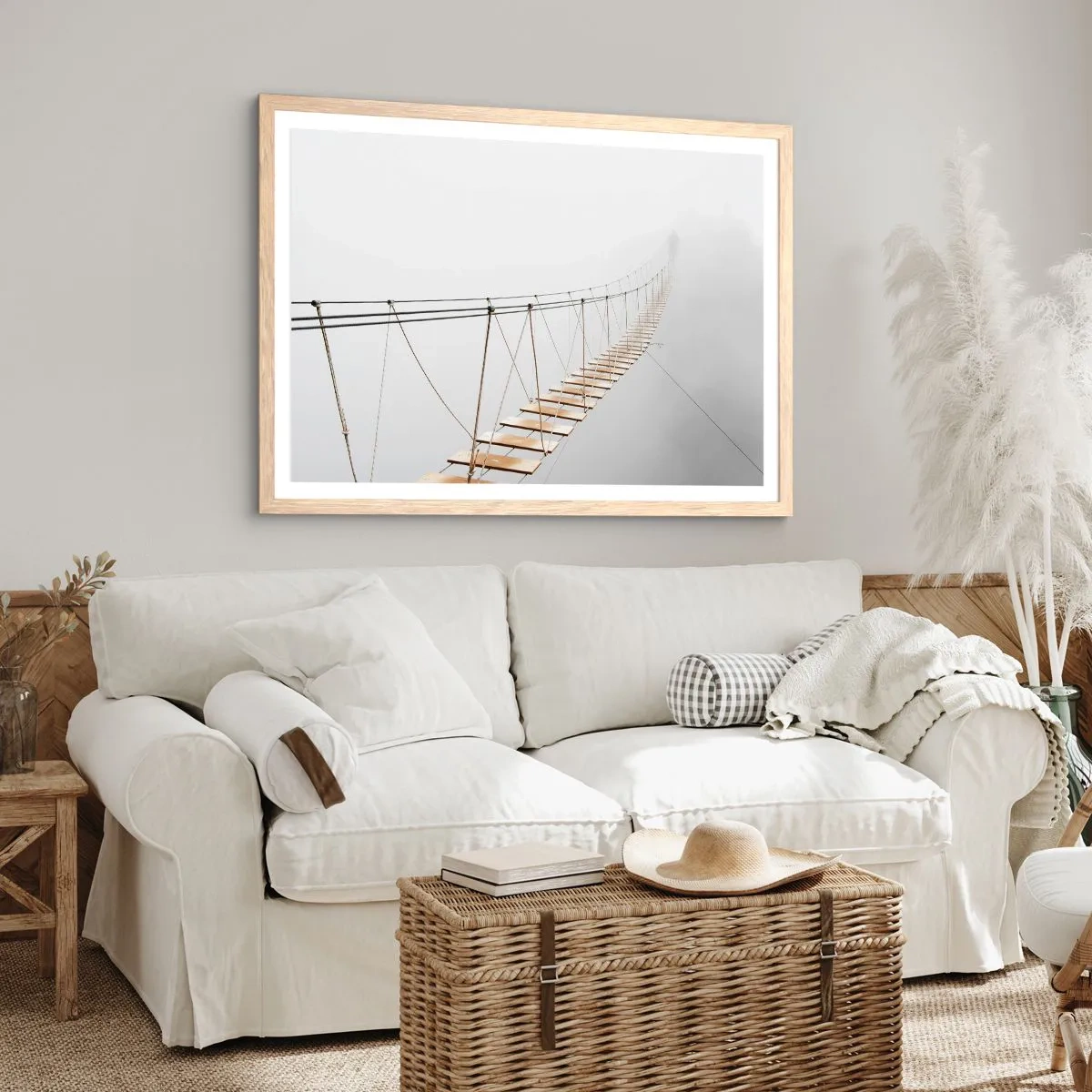 Affisch i ram av ljusek - Vart leder den dig? - 100x70 cm