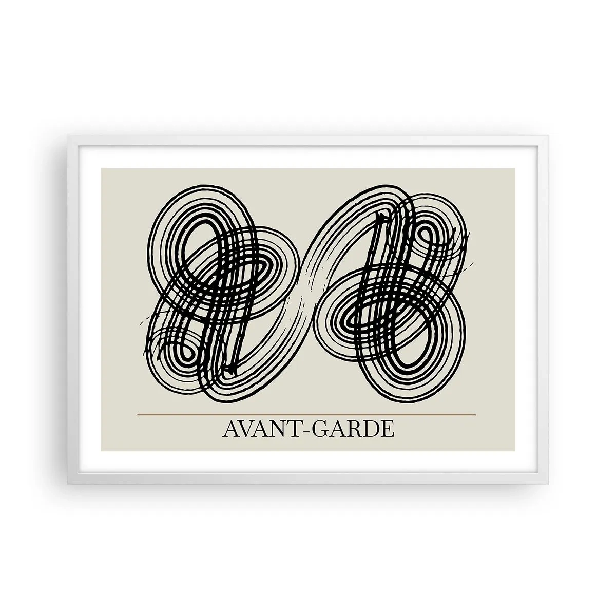 Affisch i vit ram - Det kom ut spontant - 70x50 cm