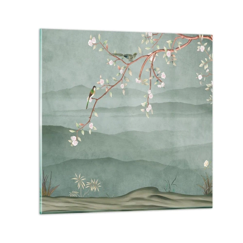 Glastavla - Bild på glas - Vår, ah, det är du - 50x50 cm