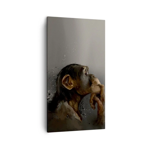 Canvastavla - Bild på duk - Säkert en tänkare - 45x80 cm