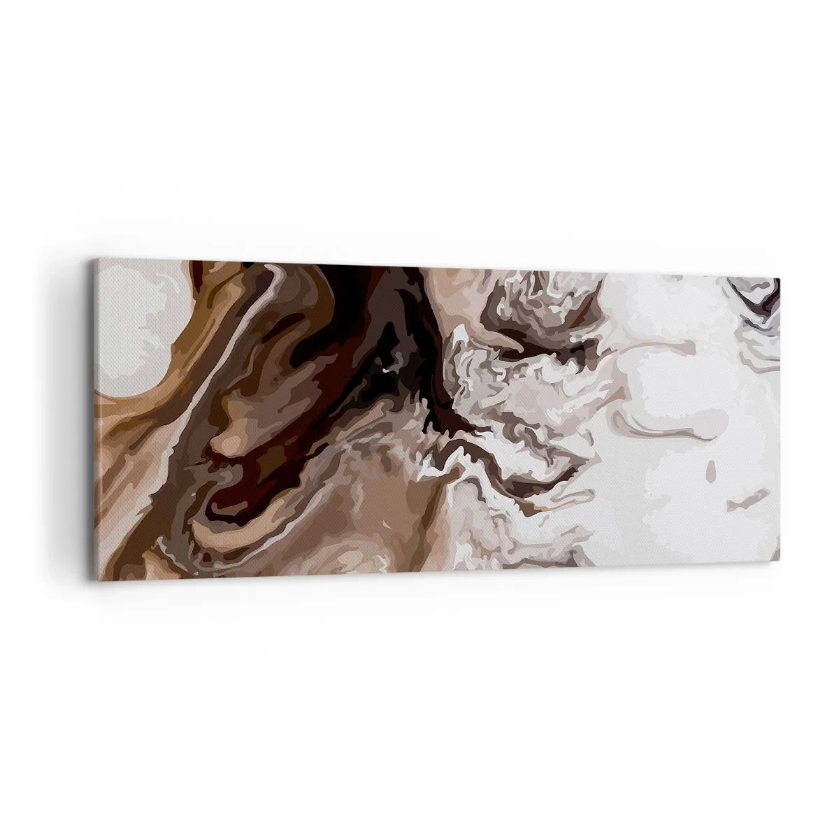 Canvastavla - Bild på duk - Färgabstraktion - 120x50 cm