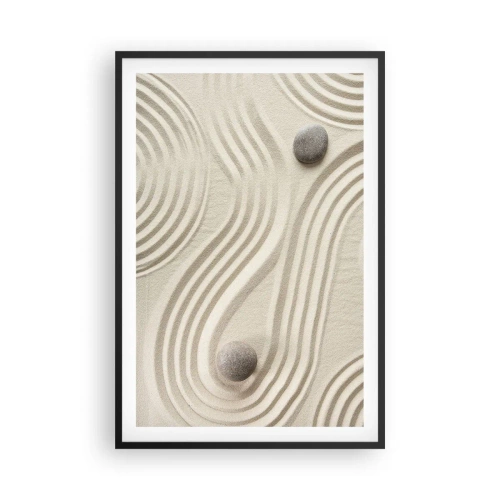 Affisch i svart ram - Värmens beröring - 61x91 cm