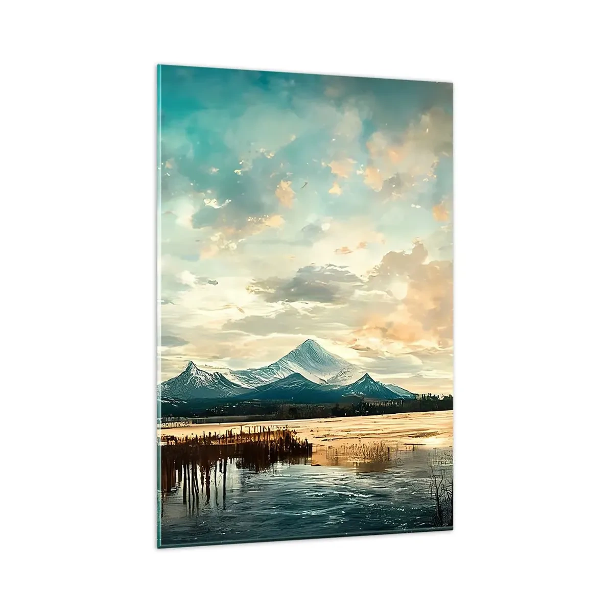 Glastavla - Bild på glas - Under himlens skydd - 80x120 cm