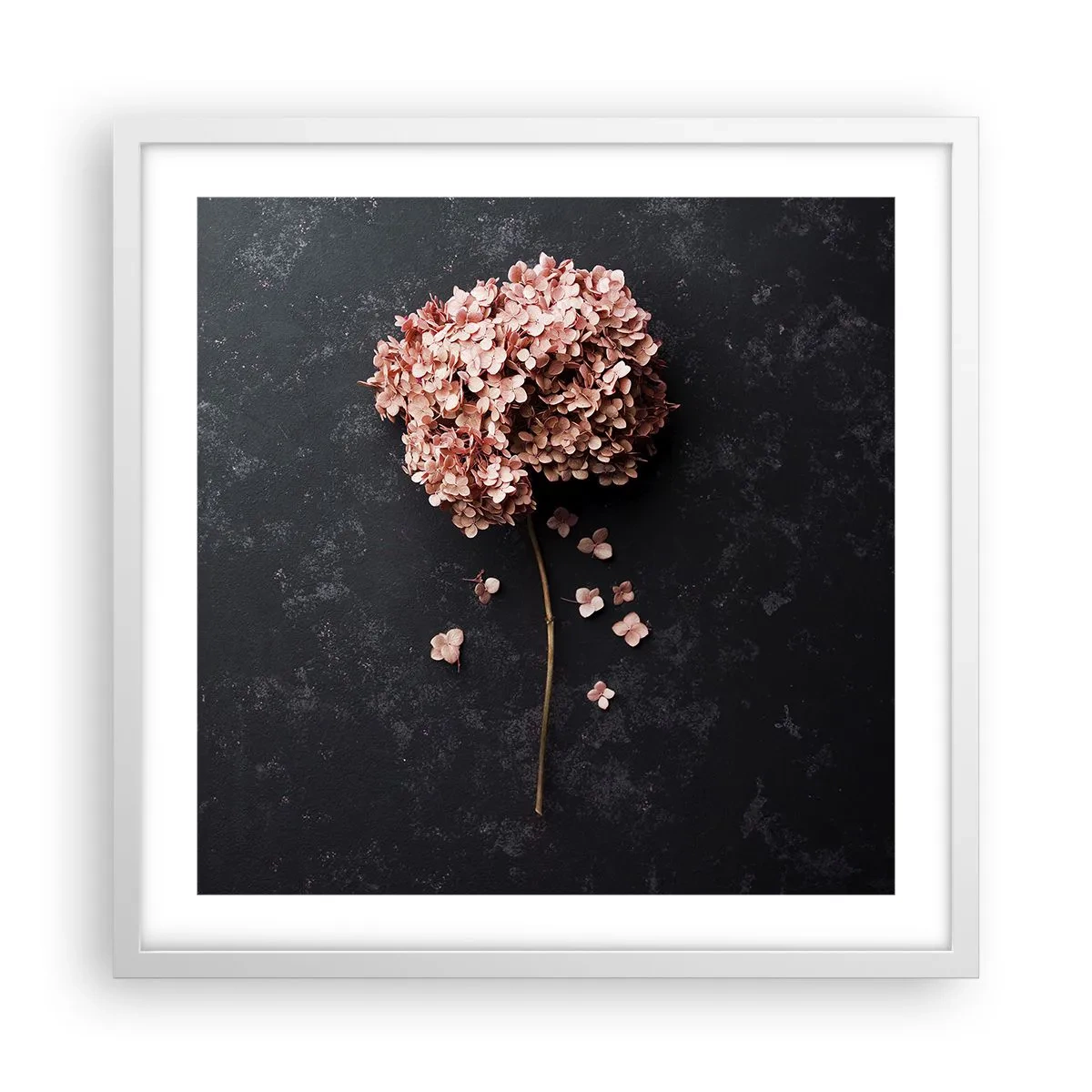 Affisch i vit ram - Ett verkligt romantiskt tecken - 50x50 cm