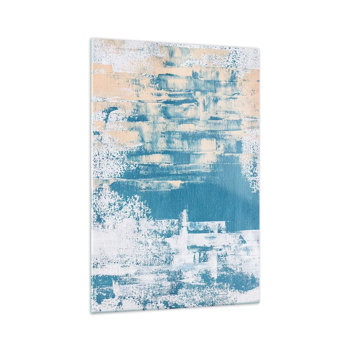 Glastavla - Bild på glas - Genom istapp - 70x100 cm