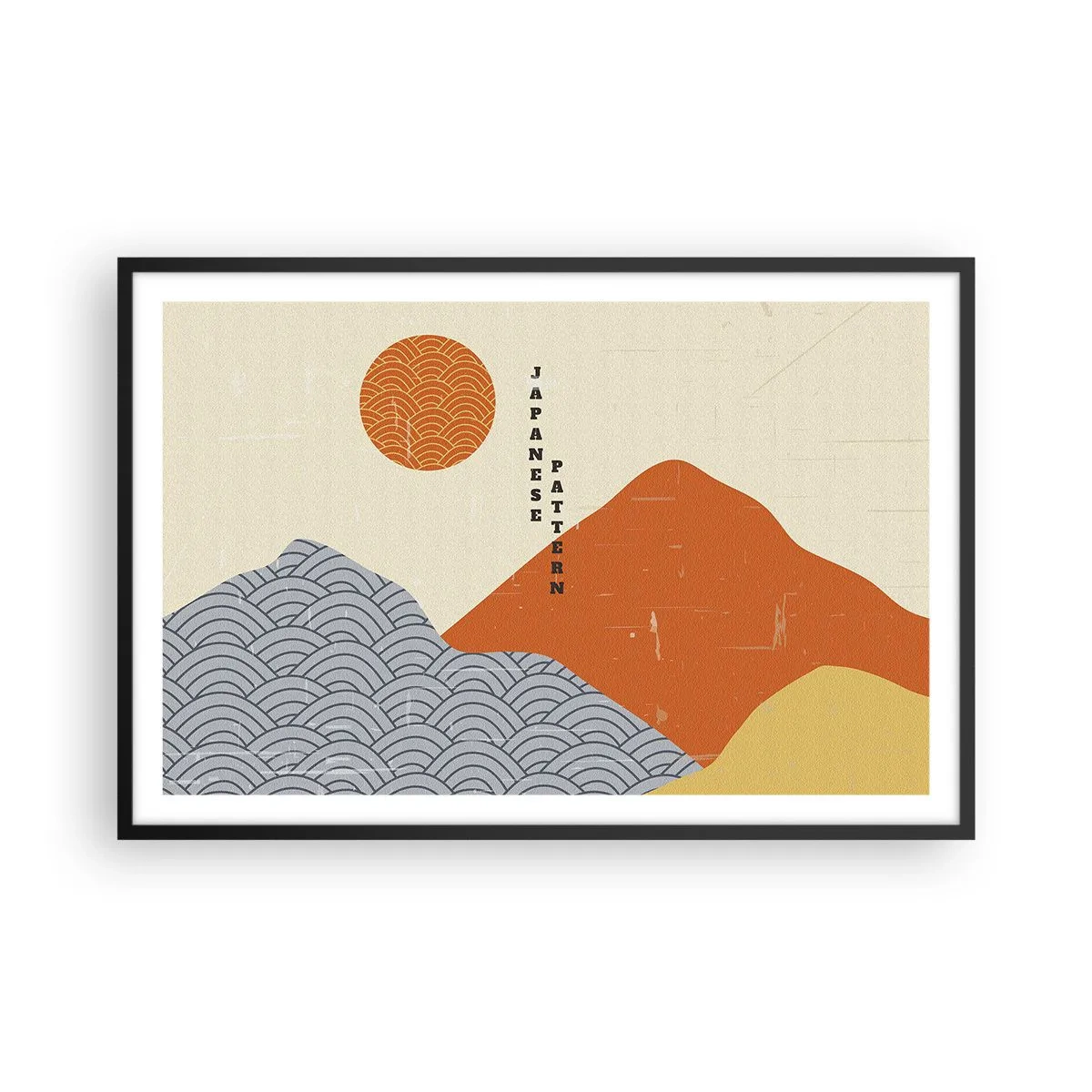 Affisch i svart ram - I den japanska andan - 91x61 cm