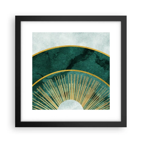 Affisch i svart ram - Ett annorlunda solsystem - 30x30 cm