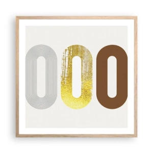 Affisch i ram av ljusek - Ooo! - 60x60 cm