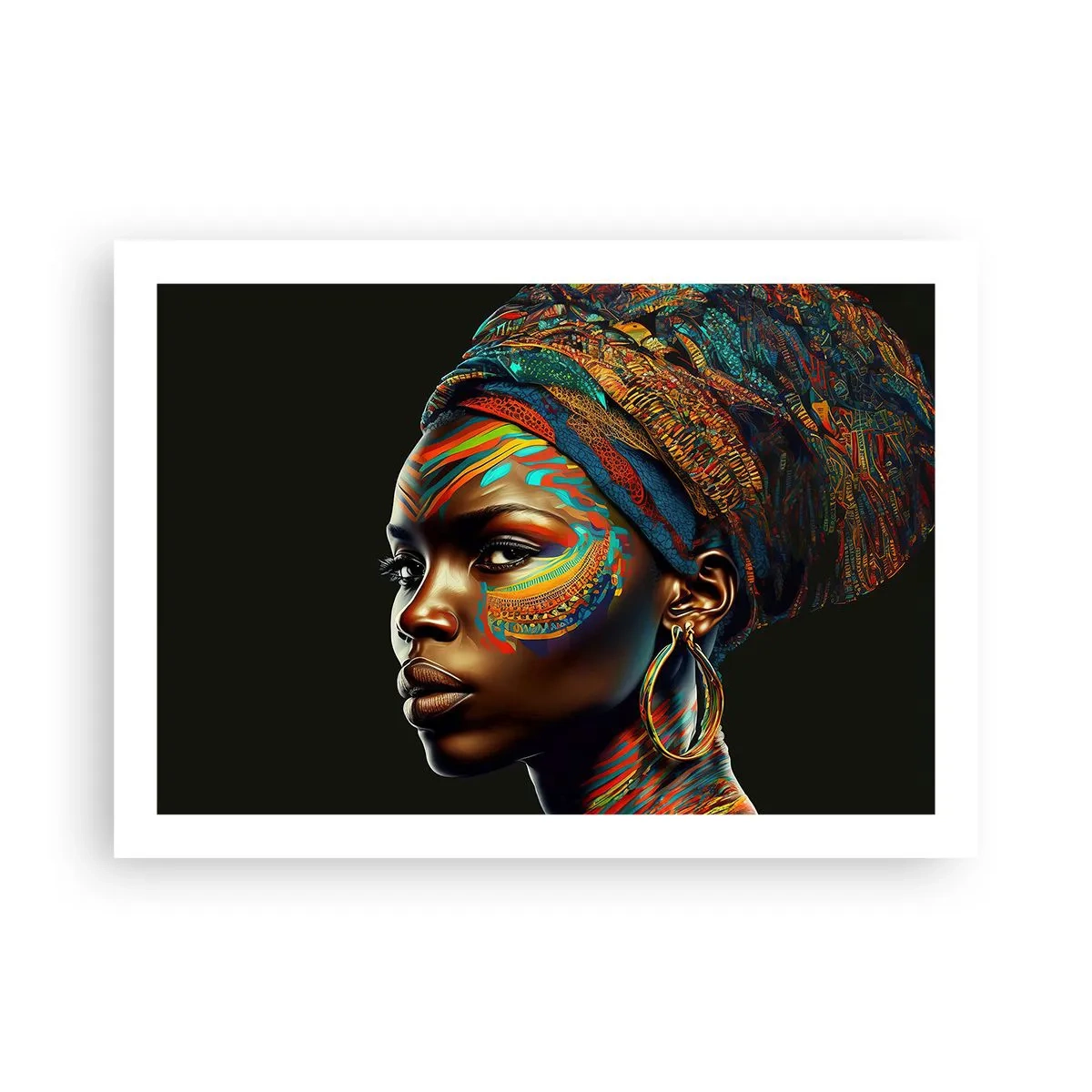 Affisch - Afrikansk drottning - 70x50 cm