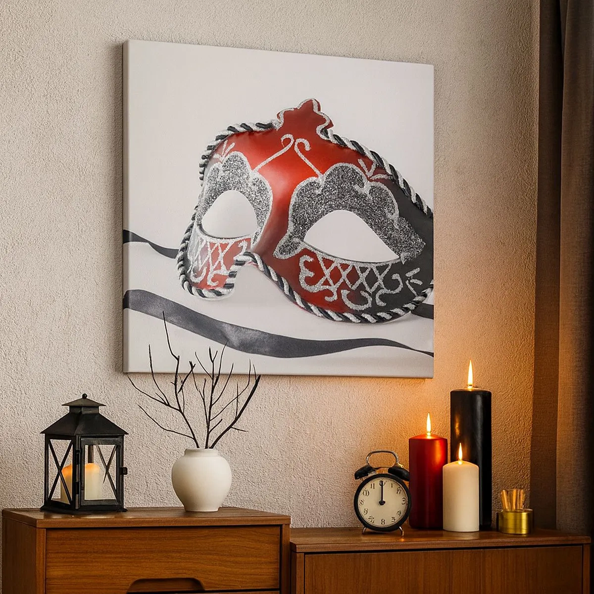 Canvastavla - Bild på duk - Inbjudan till bal - 30x30 cm