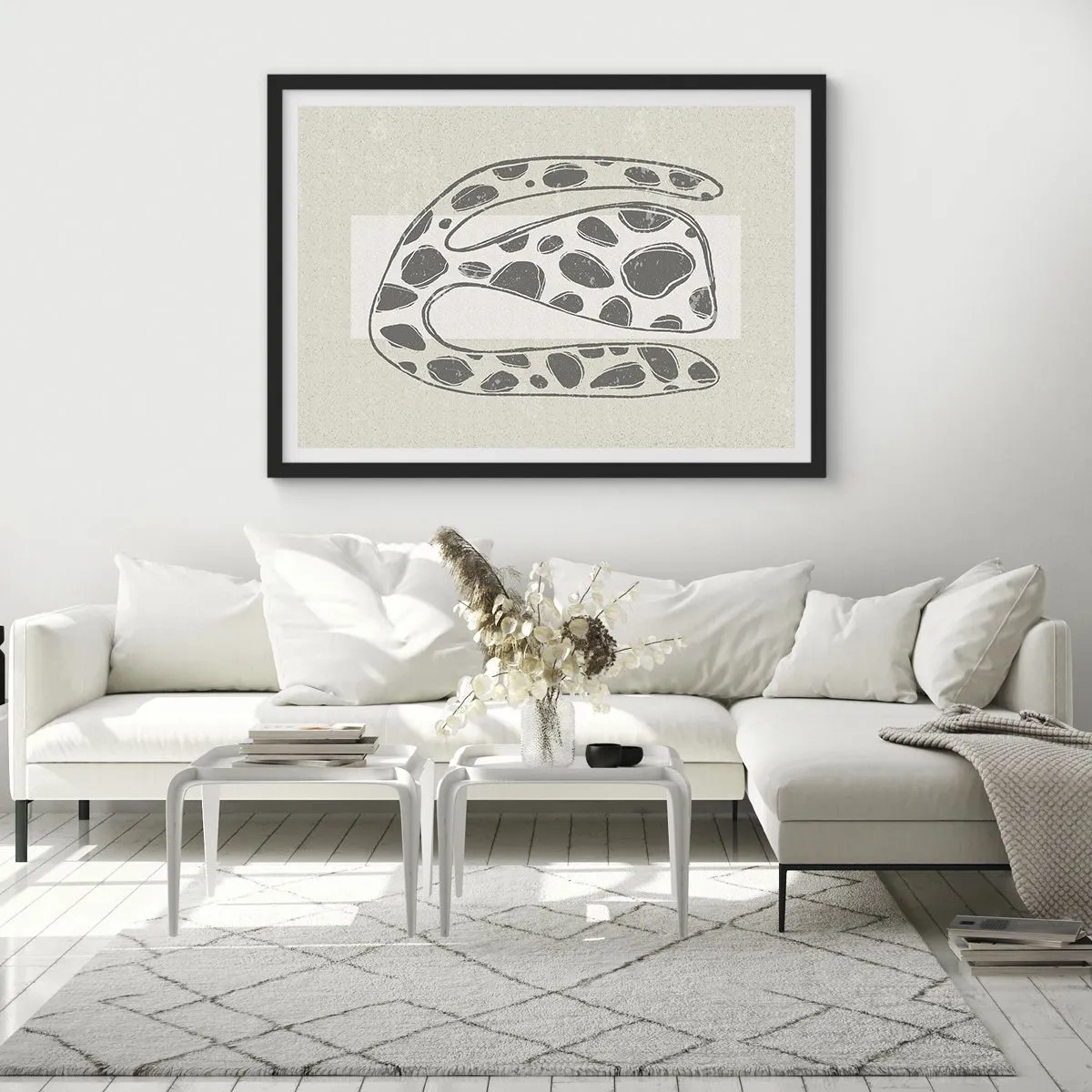 Affisch i svart ram - En bisarr varelse - 100x70 cm