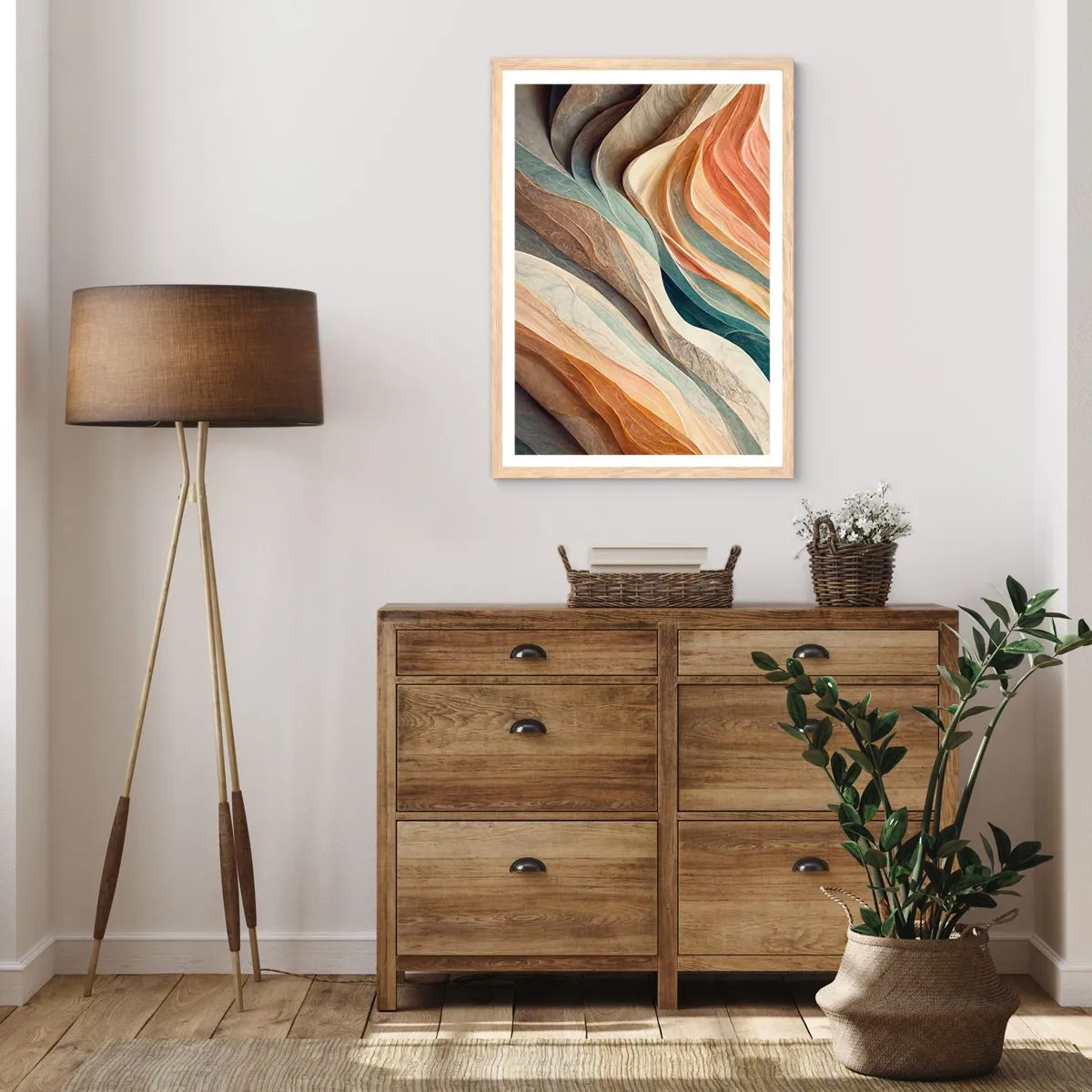 Affisch i ram av ljusek - Ögonblick före förändring - 40x50 cm