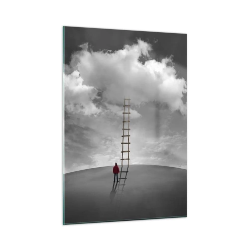 Glastavla - Bild på glas - Allt är möjligt - 50x70 cm