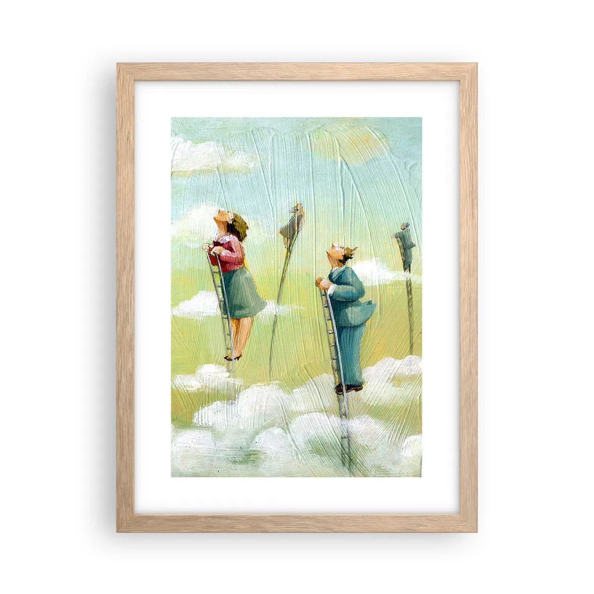 Affisch i ram av ljusek - Efter din dröm - 30x40 cm