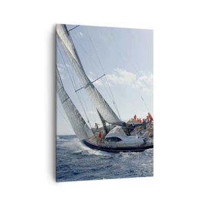 Canvastavla - Bild på duk - Låt bättre vinna - 70x100 cm