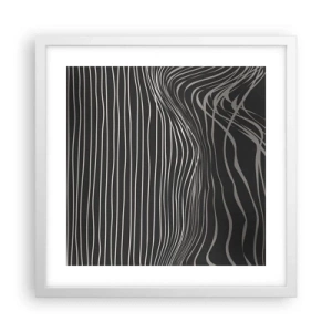 Affisch i vit ram - Rytm och accent - 40x40 cm