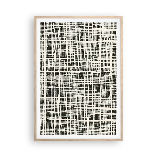 Affisch i ram av ljusek - Vävd komposition - 70x100 cm