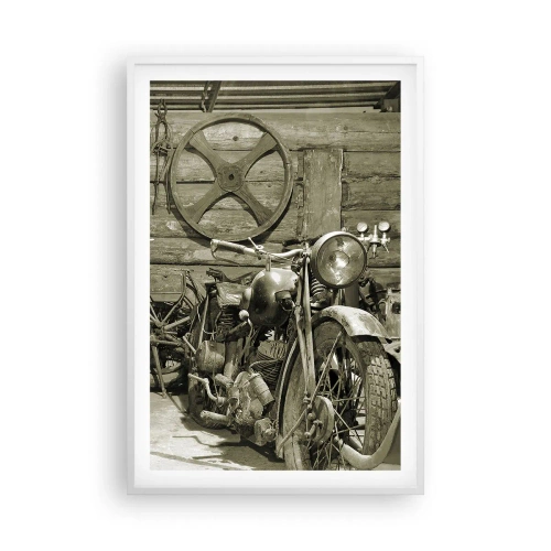 Affisch i vit ram - I onkel Lasses skjul - 61x91 cm