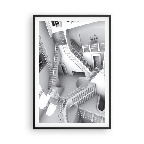 Affisch i svart ram - Rummets paradoxer - 61x91 cm