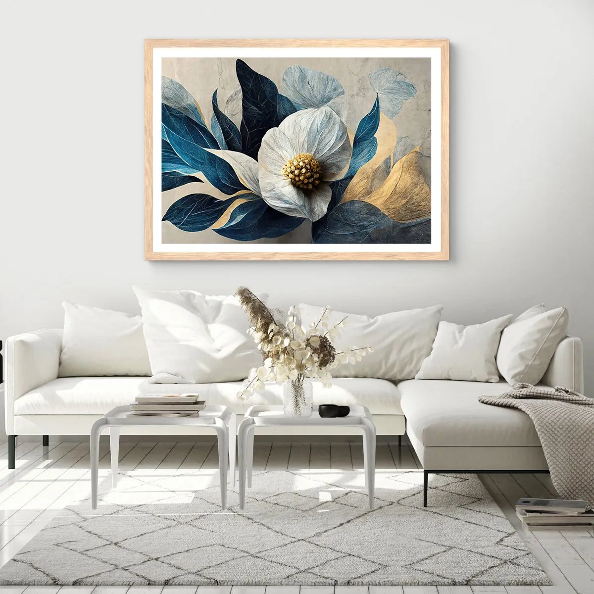 Affisch i ram av ljusek - Har ett hjärta av guld - 70x50 cm