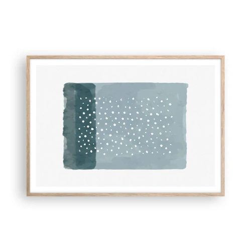 Affisch i ram av ljusek - Uppstådda ur det blåa - 100x70 cm