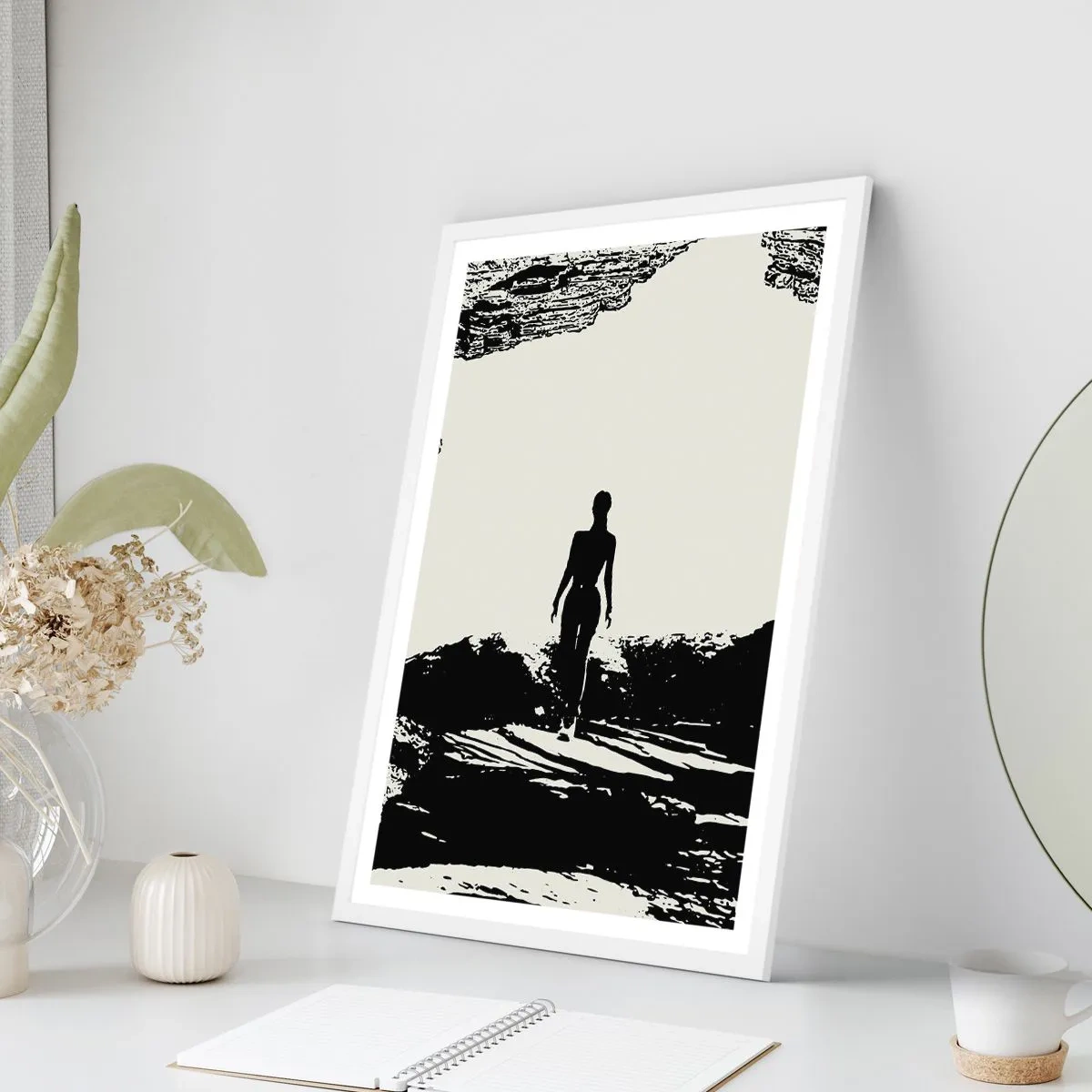 Affisch i vit ram - En ny blick - 70x100 cm