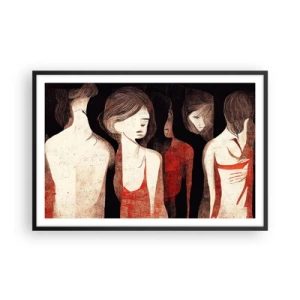 Affisch i svart ram - Madonnor av mörker - 91x61 cm