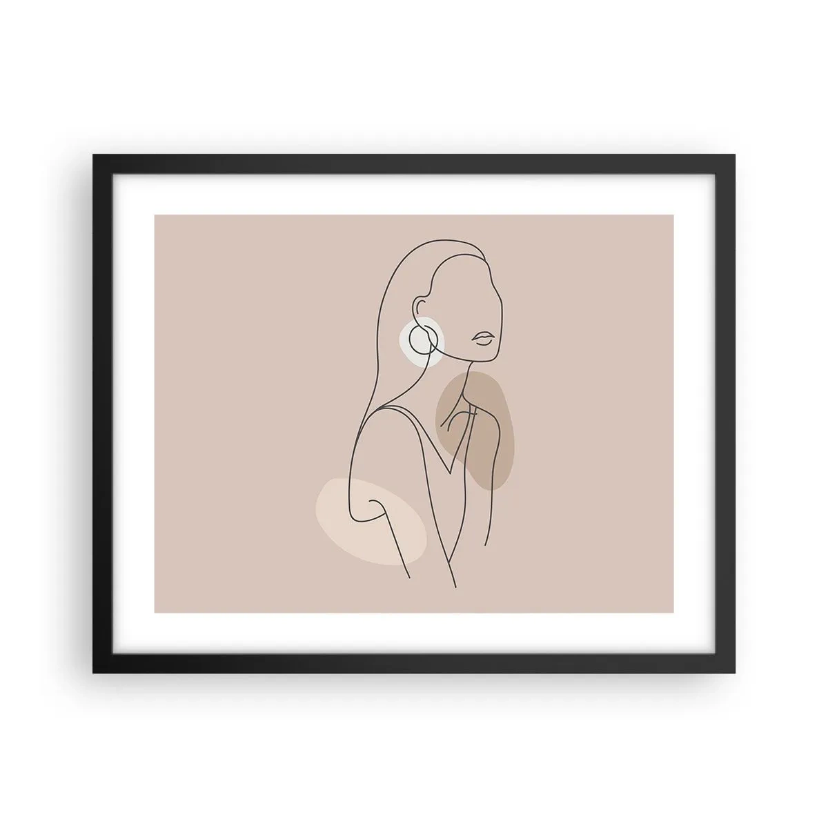 Affisch i svart ram - Flickaktighetens ikon - 50x40 cm