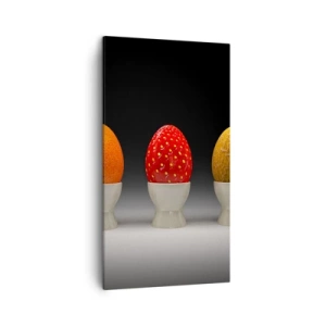 Canvastavla - Bild på duk - Fruktfrukost - 45x80 cm