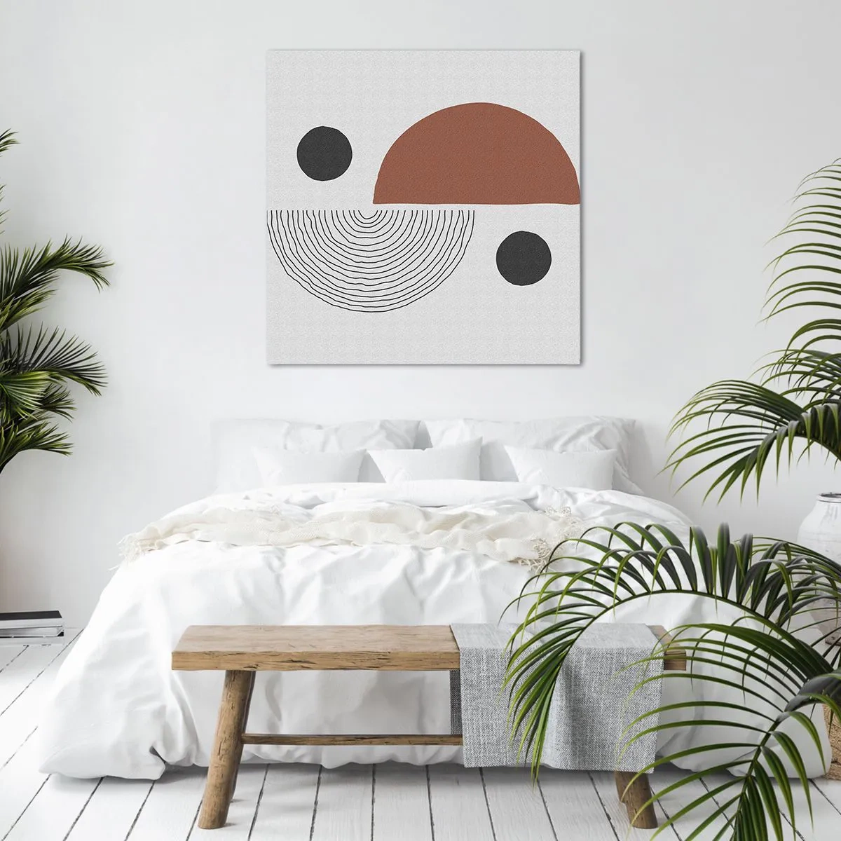 Canvastavla - Bild på duk - Hjulets perfektion - 70x70 cm