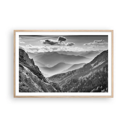 Affisch i ram av ljusek - Ända fram till horisonten - 91x61 cm