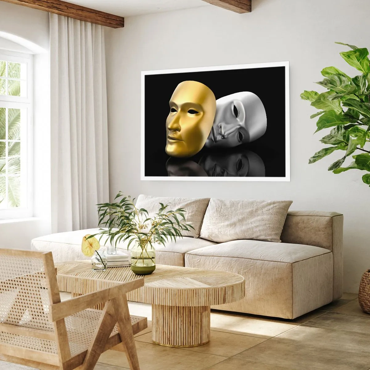 Affisch - Livet är teater - 70x50 cm