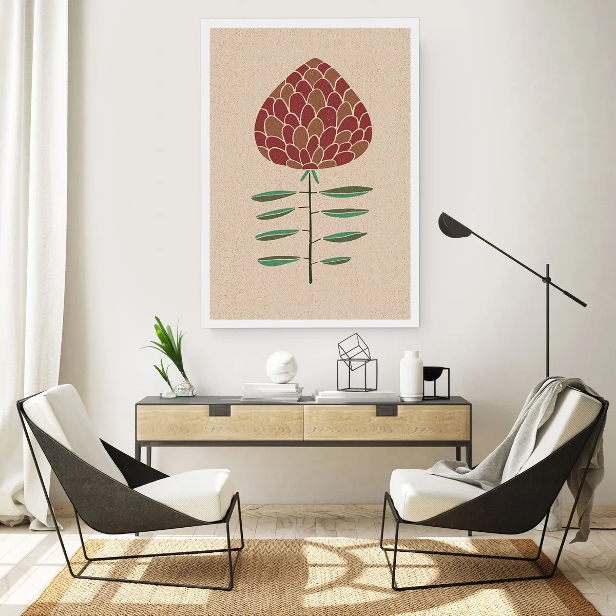 Affisch - Som en stor barrkotte - 70x100 cm