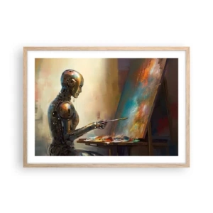 Affisch i ram av ljusek - Framtidens konst - 70x50 cm