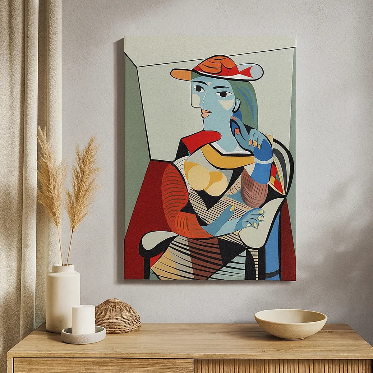 Canvastavla - Bild på duk - Genom Picassos ögon - 50x70 cm