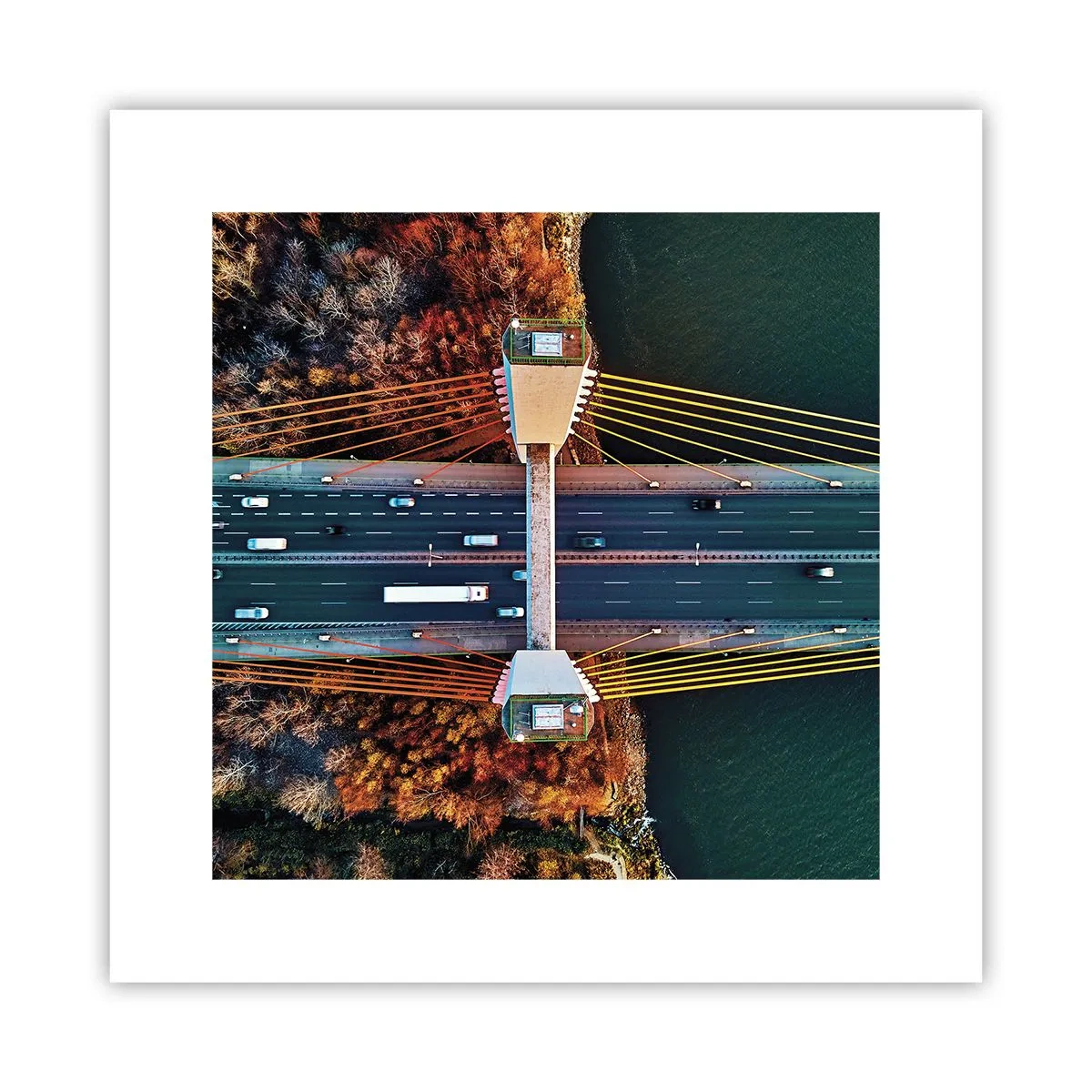 Affisch - Bortom vatten, bortom skog - 30x30 cm