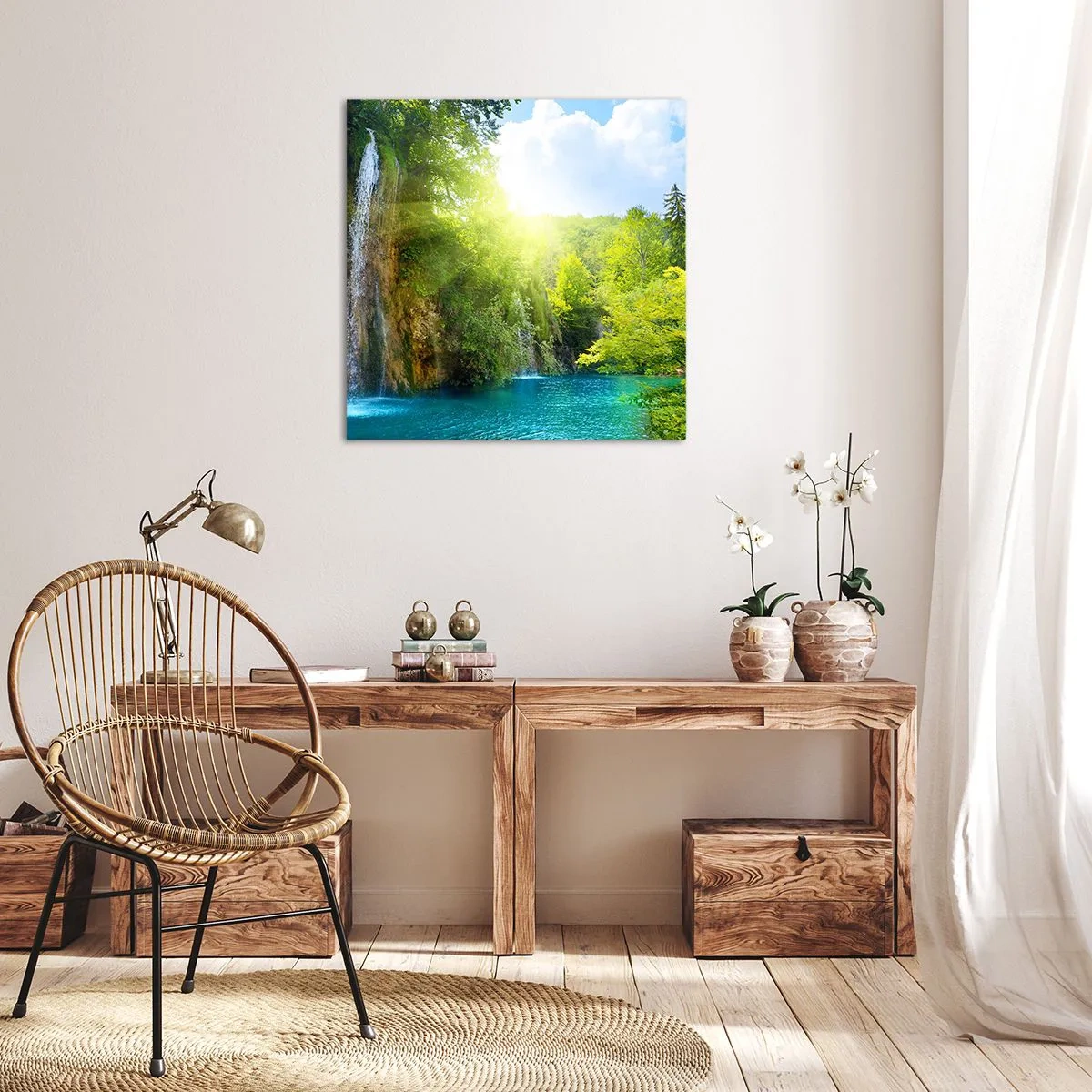 Canvastavla - Bild på duk - Det måste vara Eden - 30x30 cm