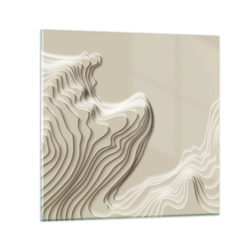 Glastavla - Bild på glas - Konstens topografi - 30x30 cm