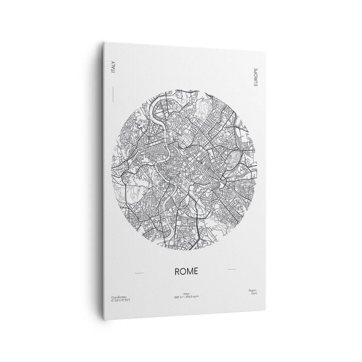 Canvastavla - Bild på duk - Roms anatomi - 80x120 cm